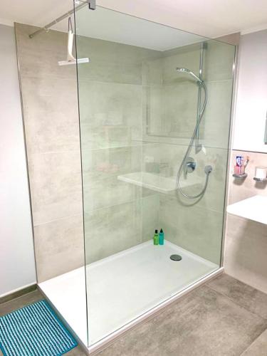 Ένα μπάνιο στο Ferienwohnung Kali