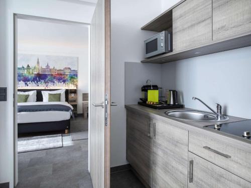 Eldhús eða eldhúskrókur á Hotel Mercure Graz City