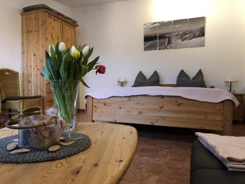 Postel nebo postele na pokoji v ubytování Ferienwohnungen Camping SPO OHG