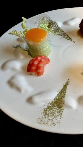 a white plate with some food on it at Jinjiang Metropolo Hotel Classic Nanjing Road (East) Shanghai in Shanghai