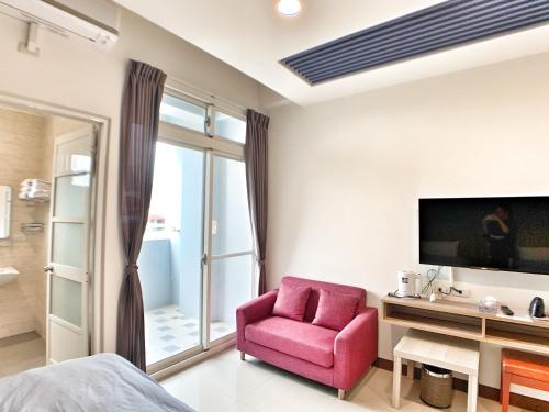 Μια τηλεόραση ή/και κέντρο ψυχαγωγίας στο The Sunny Homestay