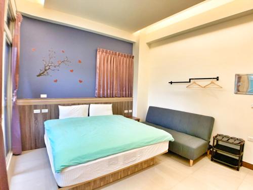 Ένα ή περισσότερα κρεβάτια σε δωμάτιο στο The Sunny Homestay