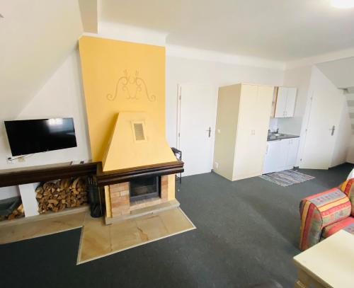 Μια τηλεόραση ή/και κέντρο ψυχαγωγίας στο Apartment Barbara