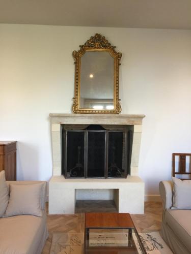 Χώρος καθιστικού στο Château Gassies