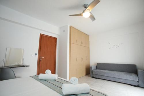 Posezení v ubytování Kryopigi Home 2
