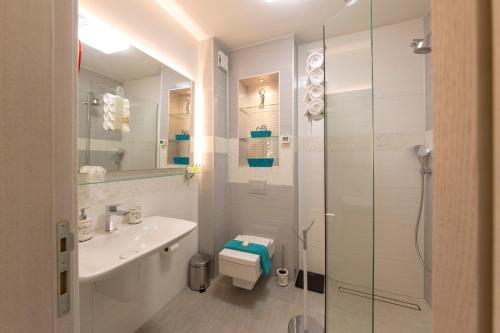 Koupelna v ubytování Bajova Kula Luxury Residences