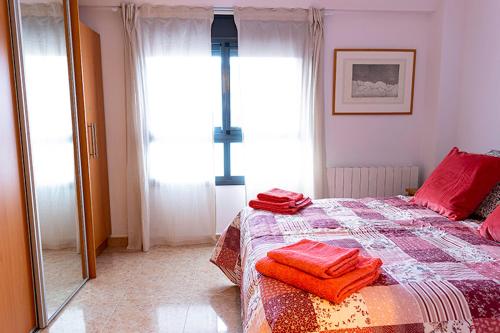 Postel nebo postele na pokoji v ubytování A Place in the Pyrenees