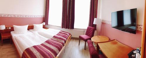 Cama o camas de una habitación en Nordischer Hof