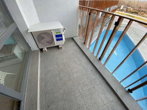 Balkón nebo terasa v ubytování PARADISO 'В' 311 Private Studio Nesebar