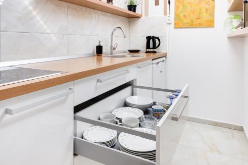 Dapur atau dapur kecil di Apartments Julian Adventure