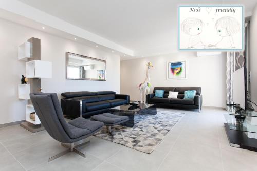 Marriott- Croisette: Superb 3 bedrooms/ 3 baths