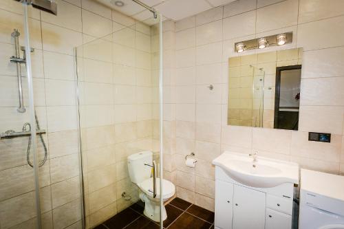 Ένα μπάνιο στο Apartament MICKIEWICZA