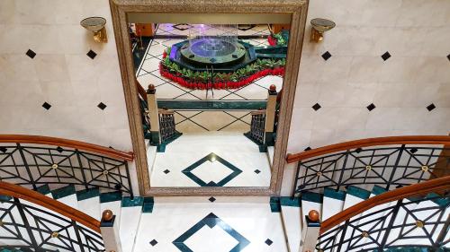 an overhead view of a stage in a building at The Orchid Hotel Mumbai Vile Parle in Mumbai