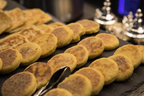 a bunch of pastries sitting on top of a table at Ibis Abdelmoumen Casa Centre in Casablanca