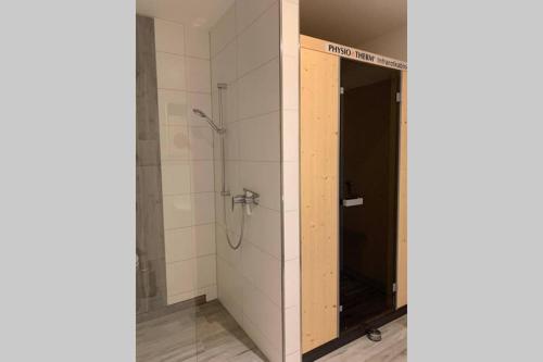 Ένα μπάνιο στο Haus Kranichfeld Wohnung A
