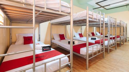 a group of bunk beds in a room at RedDoorz @ Arimbay Legazpi City in Legazpi