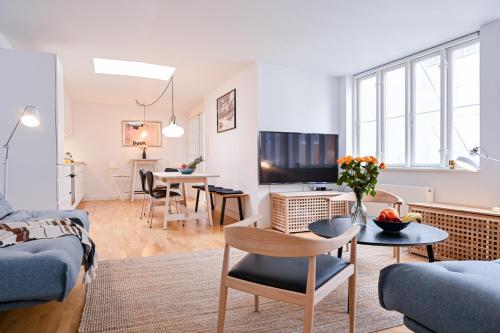 Sanders Tower - Dreamy Two-Bedroom Apartment In Charming Copenhagenにあるシーティングエリア
