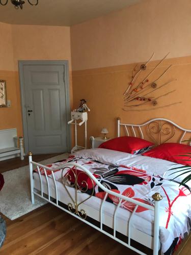 Katil atau katil-katil dalam bilik di Ferienzimmer Weltenbummler,Rheinsberg