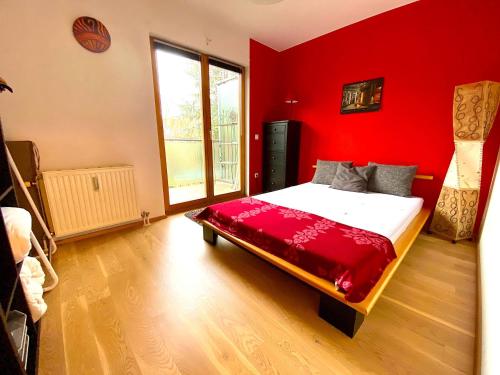 Ein Bett oder Betten in einem Zimmer der Unterkunft Großzügiges City Apartment nahe Schönbrunn