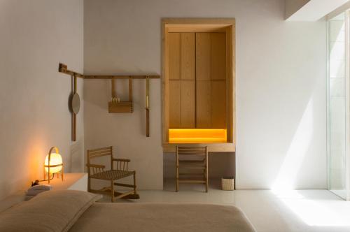 Ein Bett oder Betten in einem Zimmer der Unterkunft Círculo Mexicano