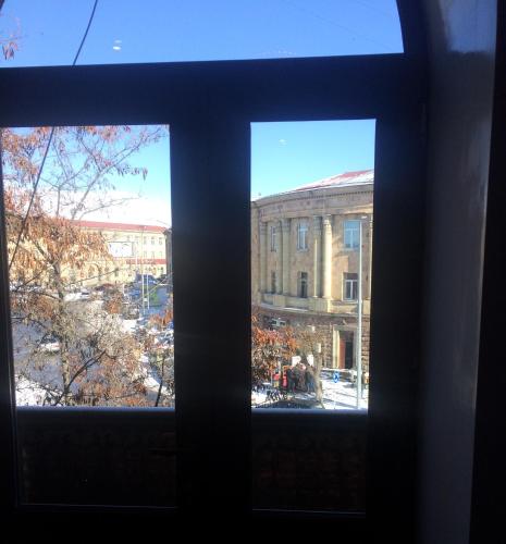a view from a window of a building at Apartments Niagara Gyumri in Gyumri