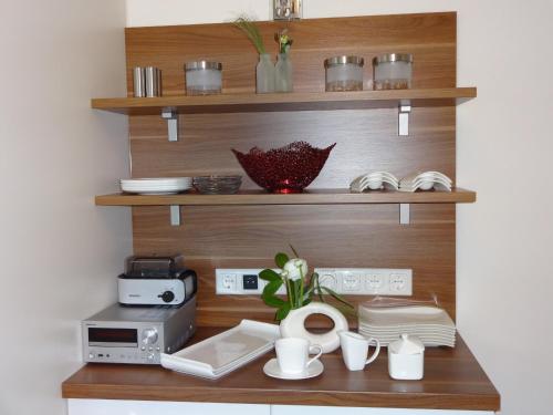 Kuhinja ili čajna kuhinja u objektu "NATURE erLeben" Appartement & Komfortzimmer