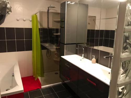 Bathroom sa Villa avec magnifique point de vue 14 Personnes 230 m2