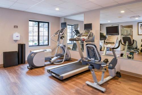 a gym with treadmills and elliptical machines at Staybridge Suites Indianapolis-Fishers by IHG in Fishers