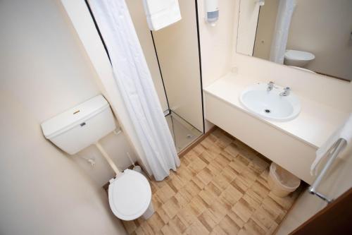 Bilik mandi di Southern Cross Lodge Methven