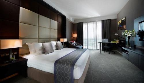 Katil atau katil-katil dalam bilik di Swiss-Garden Hotel Melaka
