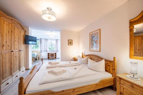 Кровать или кровати в номере Hotel Villa Sisi