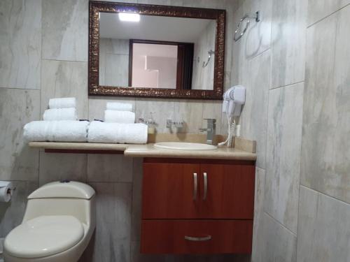 Kylpyhuone majoituspaikassa Hotel Mirador Santana
