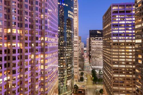 Ein allgemeiner Blick auf Houston oder ein Stadtblick von des Hotels aus
