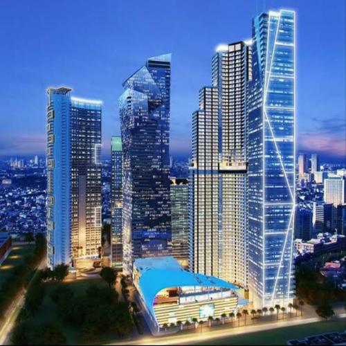 a view of a city with tall buildings at City View at The Gramercy Residences in Makati
