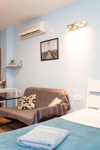 Cama o camas de una habitación en Cozy Studio "De Shalit"