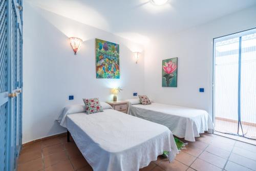 Posteľ alebo postele v izbe v ubytovaní Apartamento del Mar Rodalquilar