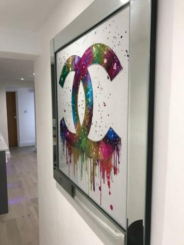 a painting of a number in a room at Brighton Rock - 13 in Brighton & Hove