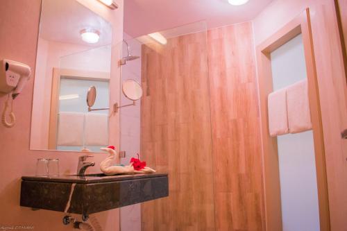 Koupelna v ubytování Hamilton Suites & Appart