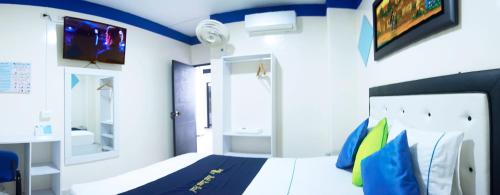 Koupelna v ubytování Hotel Luna Azul