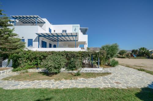 Zahrada ubytování Crystal Naxos 2 Apartments at Mikri Vigla