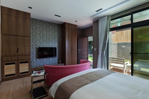 Postel nebo postele na pokoji v ubytování Skyline B&B