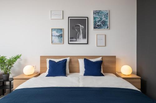 מיטה או מיטות בחדר ב-Lemon Tree Dubrovnik Apartments