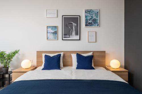 Postel nebo postele na pokoji v ubytování Lemon Tree Dubrovnik Apartments