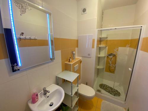 Koupelna v ubytování Apartments Monty Podhájska