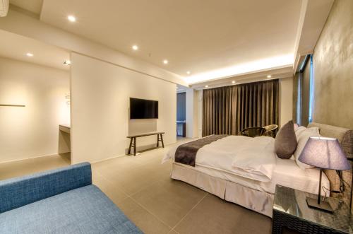 TV a/nebo společenská místnost v ubytování 礁溪320山館 Jiaoxi Shanguan B&B