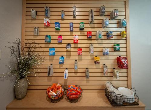 a wall filled with lots of toy cars at Holiday Inn Express & Suites Tupelo by IHG in Tupelo