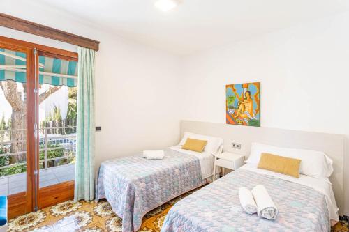 A bed or beds in a room at Chalet Arena Blanca