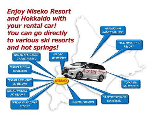 a diagram of an electric car andharmauto with your rental car at Hotel Resort Inn Niseko in Niseko