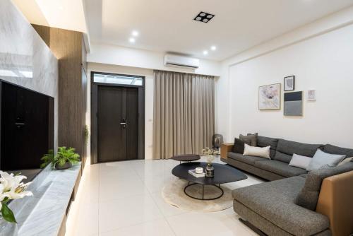 Posezení v ubytování 單眼皮民宿 Single Eyelid Hostel