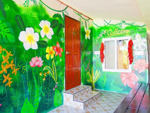 Zahrada ubytování Mexican Resortlampang